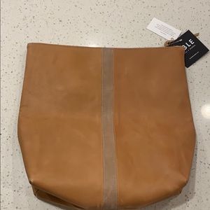 ABLE brand, full leather Clutch
